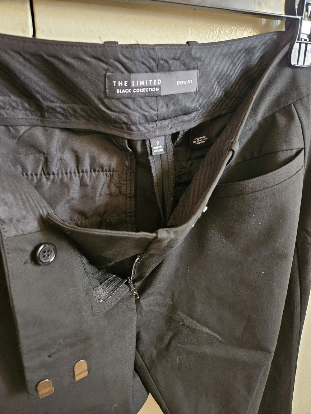 The Limited Black Collection Drew Fit Black Trousers